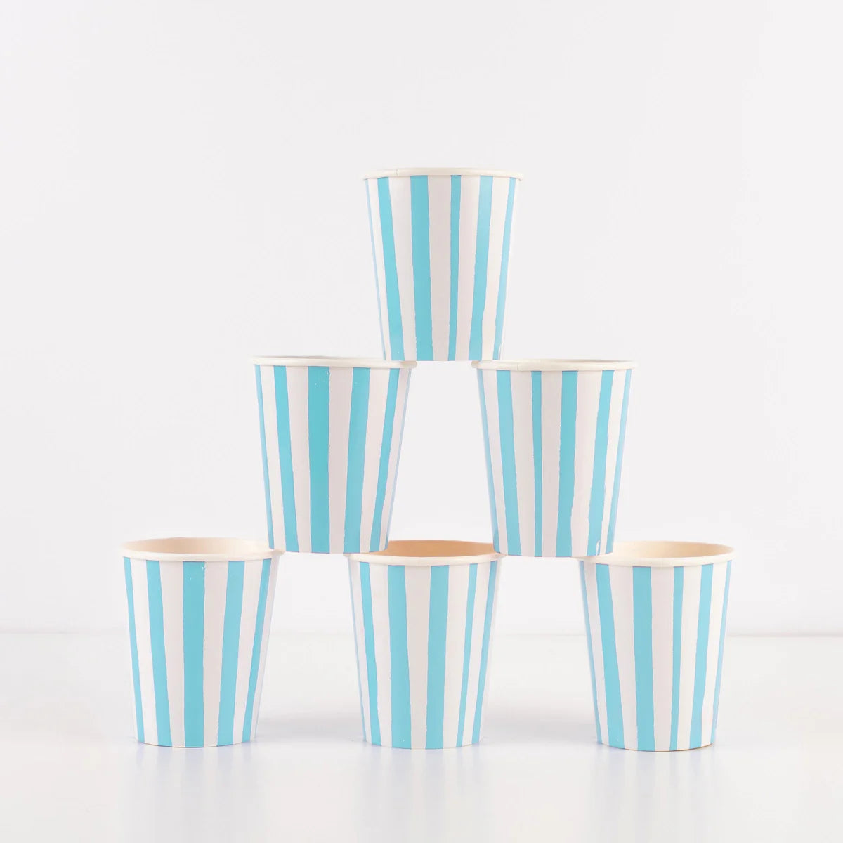 Blue Stripe Cups