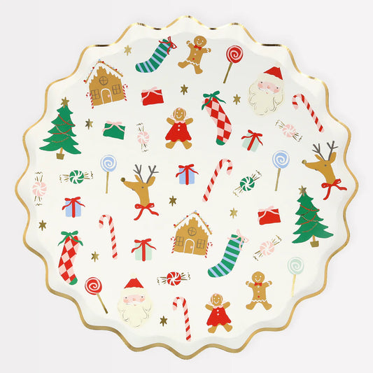 Jolly Christmas Dinner Plates