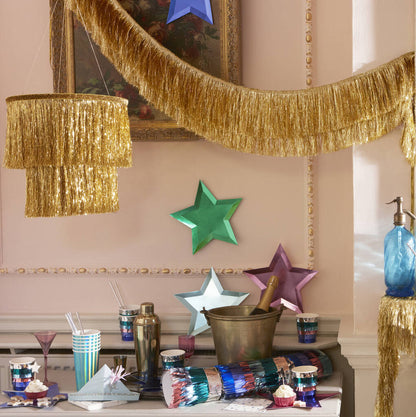 Gold Tinsel Fringe Garland